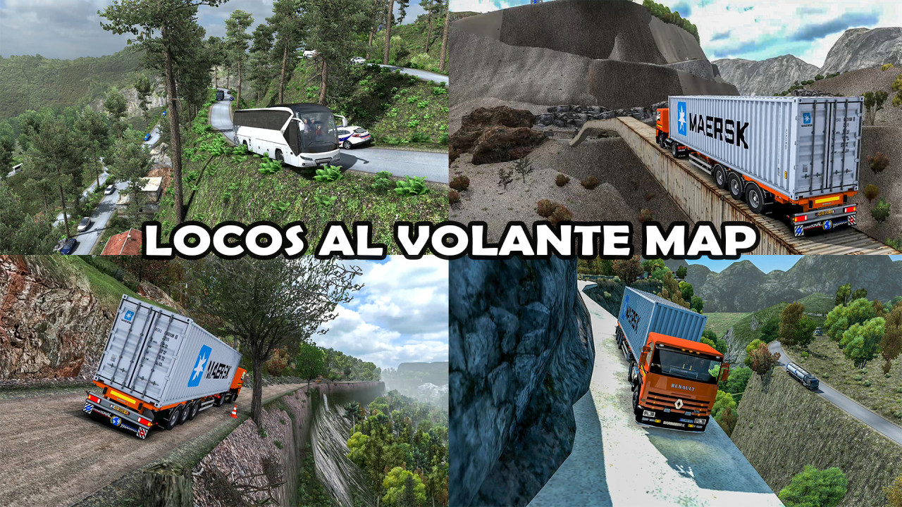 Map LOCOS AL VOLANTE (Extreme Route) ETS2 1.39, 1.40